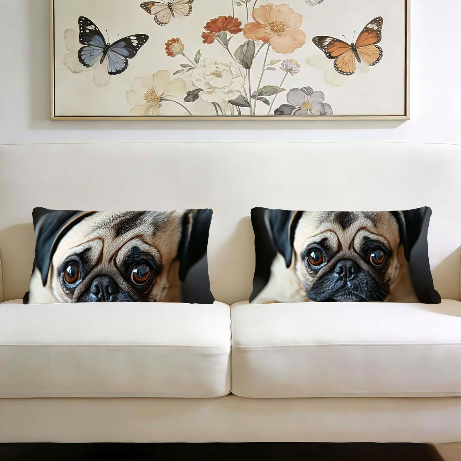 Jaguar 2 Fundas De Cojín Sofa Decorativas De Terciopelo Rectángulos 50 x 70 cm Cojines Funda De Almohada Grande, Cremallera Oculta Fundas De Cojines Sala De Estar Dormitorio Habitacion Retrato j0l-328