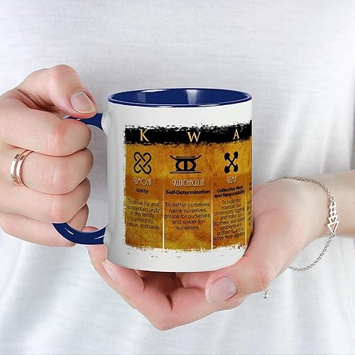 Vista 92 de CafePress Kwanzaa Principles - Taza de café de cerámica, taza de té, 11 onzas