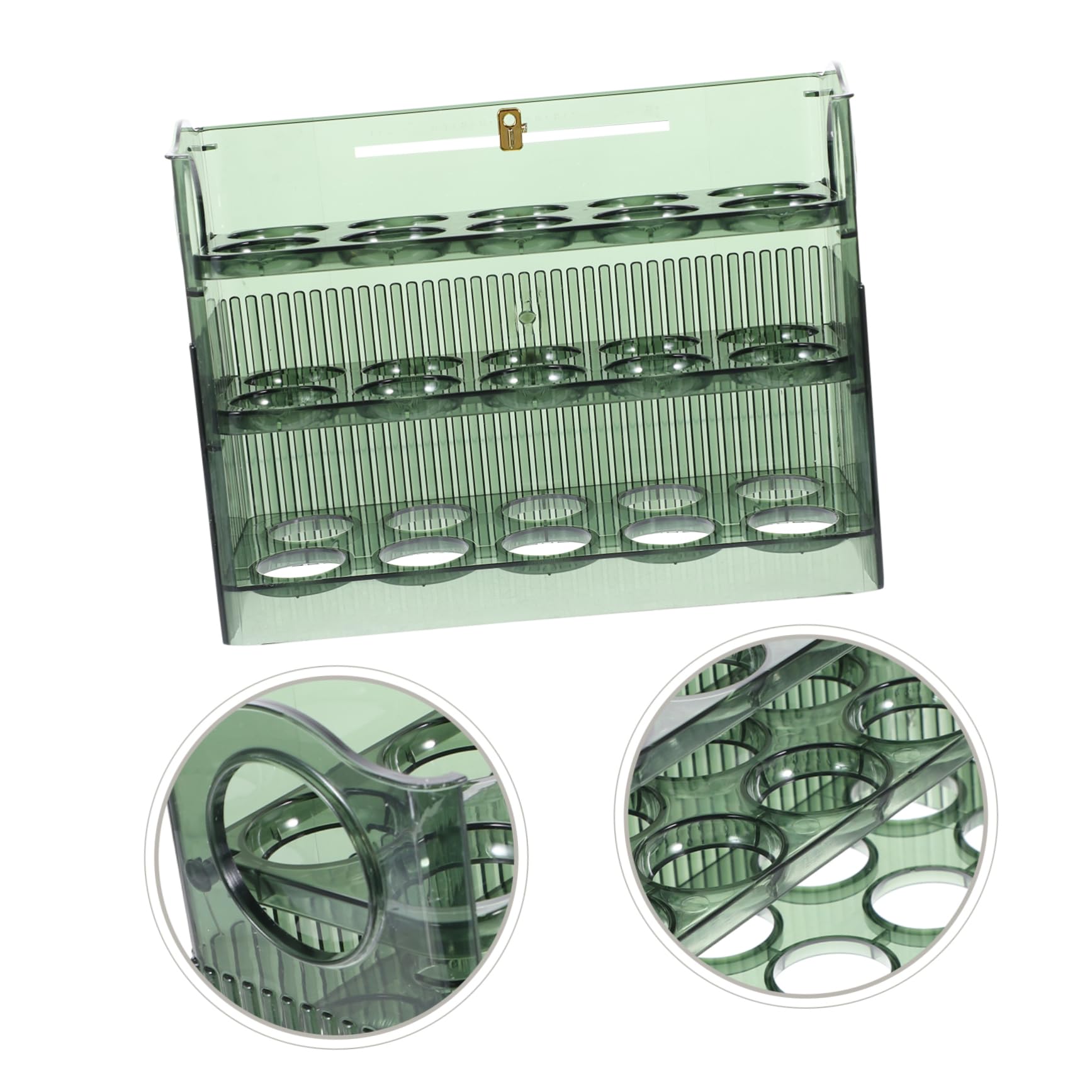 COLLBATH Huevera para Refrigerador de Pet, Almacenamiento Vertical en Puerta Lateral, Gran Capacidad y Conservación sin Golpes para Cocina y Hogar