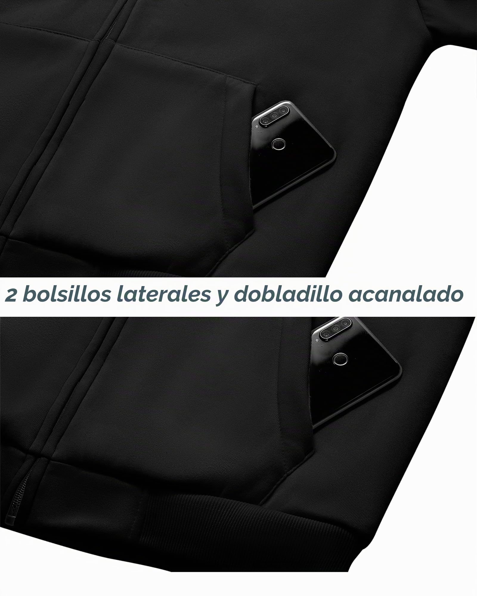 SwissWell Sudadera con Capucha para Hombre Invierno Chaqueta Polar Sudadera con Cremallera Chaquetas Deportivas Cálidas con Bolsillos para Senderismo Acampada.