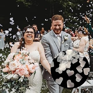 Dissolving Water Soluble Rice Paper White Wedding Heart Shaped Confetti ...