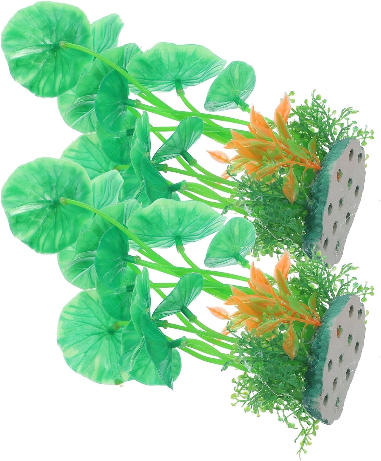 Alipis 2pcs Artificial Aquarium Plants Plastic Silk Water Grass for Small Fish Tank Decor Betta Fish Tank Accessories Freshwater Aquatic Plant Ornaments