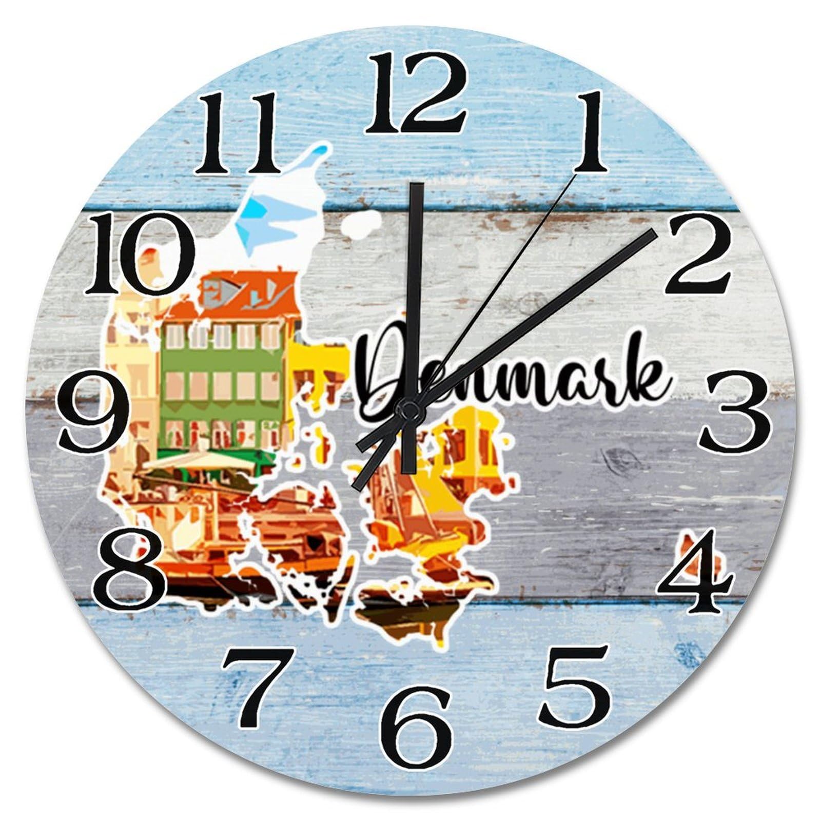 Horloge murale silencieuse Danemark pour supprimer le tic-tac du salon