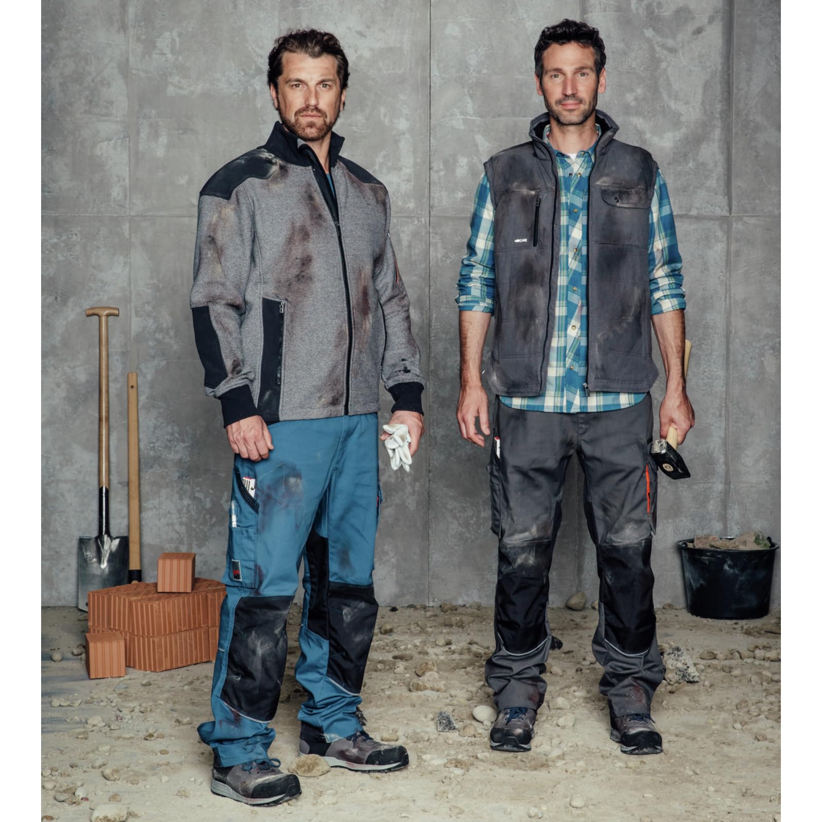 WÜRTH MODYF Fleecejacke Nature – Atmungsaktives Arbeitsfleece – perfekt für Handwerk, Werkstatt, Arbeiten im Freien in grau, blau, braun,Größen XS - 4XL