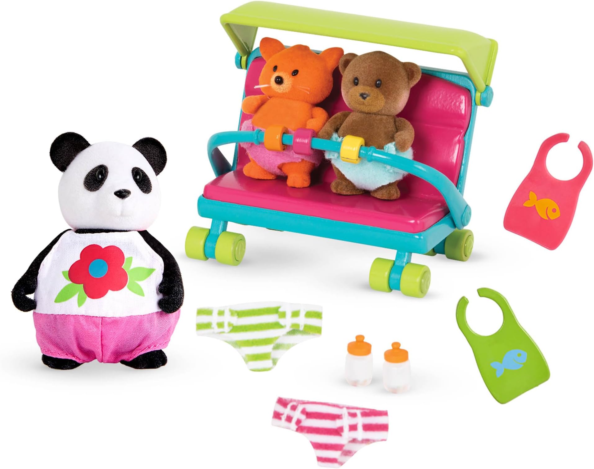 Boating Playset with 14 Pieces & Adorable Animal Figurine – Includes Boat, Fishing Gear & Accessories for Imaginative Play in Honeysuckle Hollow – 3+ Years