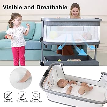 Sunchildor 3 in 1 Baby Bassinet | Bedside Sleeper