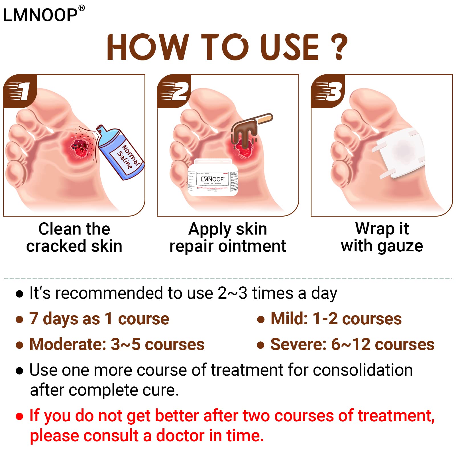 LMNOOP® Bed Sore Cream, Wound Healing Ointment Skin Repair Treatment