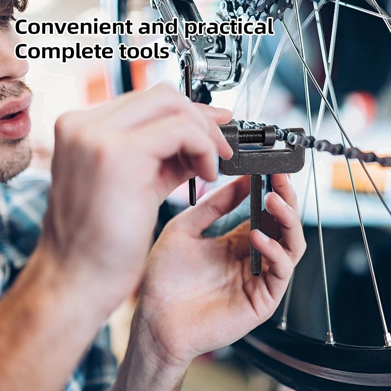 CHEINAUTO Chain Breaker Tool Kit for Motorcycle, 13Pcs Chain Breaker Set with Carrying Case Universal Riveting Cutter Tool Kit Chain Cutter and Riveter for Motorcycle Bicycle ATV : Automotive