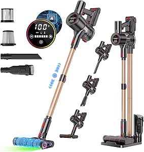 Cordless Vacuum Cleaner (2026 pre-sale! Industry's first independent motor self-propelled. 70 KPa super strong suction. AI Vacuum Cleaner, Automatic Suction Control, Ultra Wide Angle LED Light, 2nd