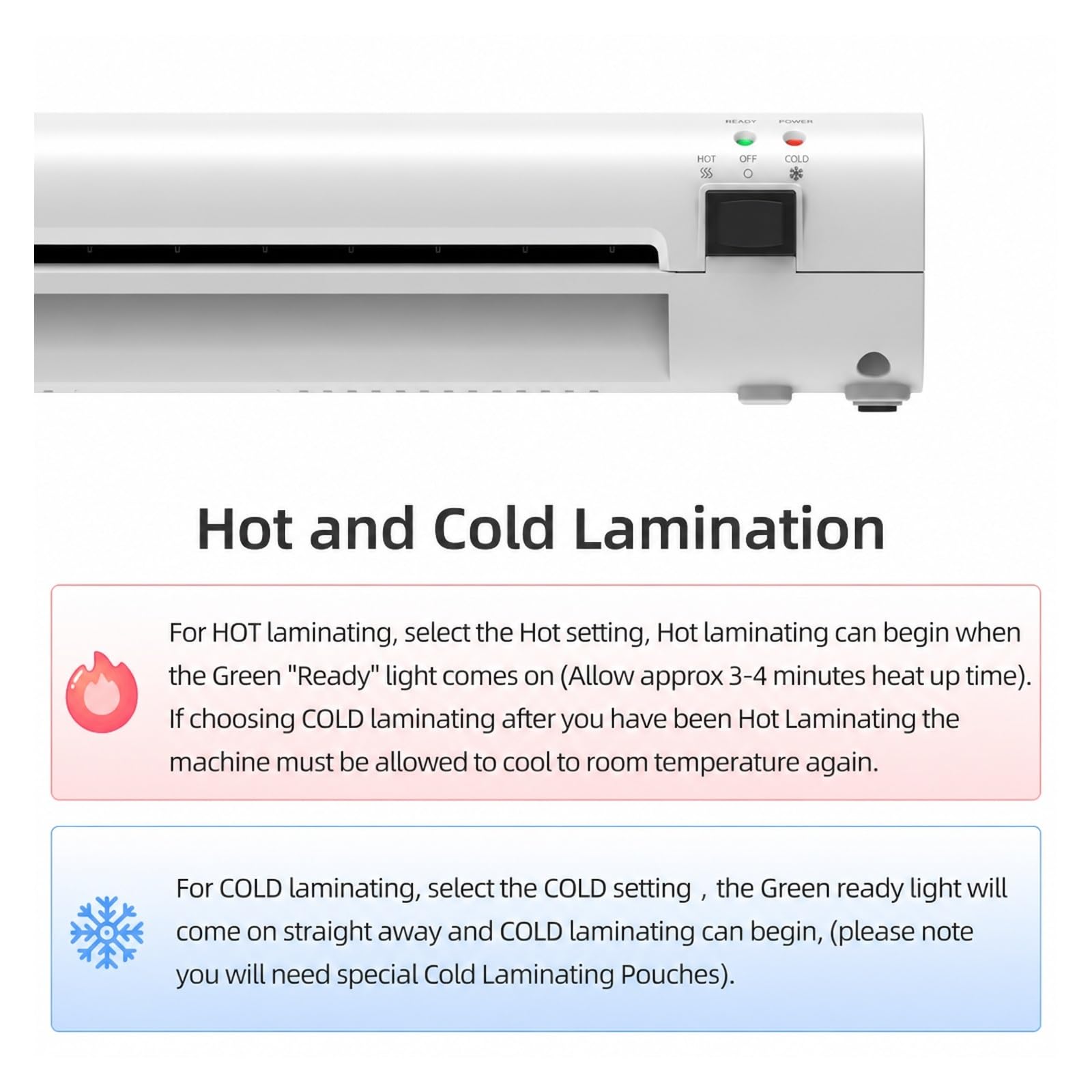 Laminator, Maszyna Do Laminowania A4 Laminator Termiczny Na Gorąco I Zimno 230 Mm do domu i biura
