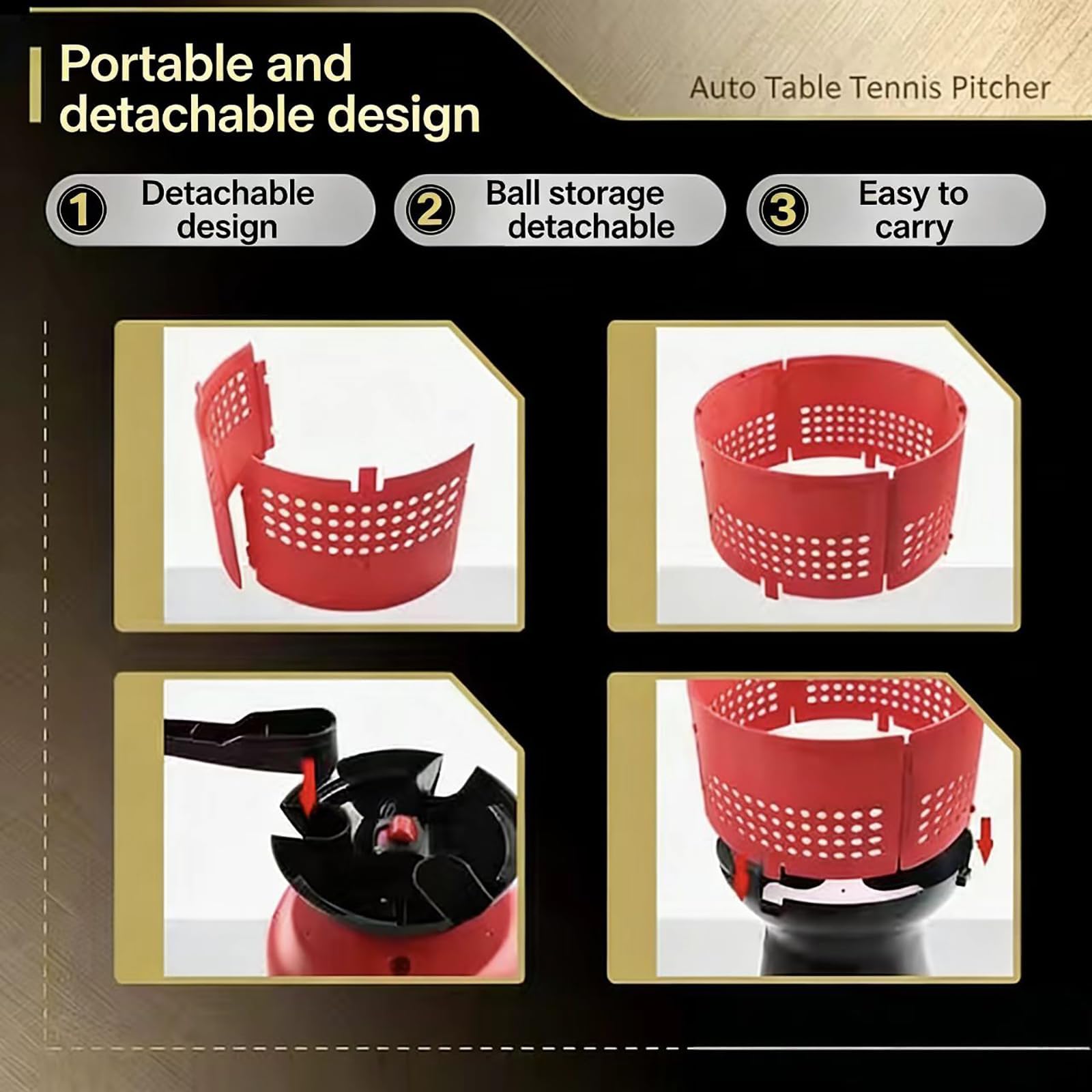 Macchina Professionale Per Servire A Tavolo Da Ping Pong, Lanciatore Automatico Di 90 Palline Con Telecomando, Velocità E Frequenza Regolabili, Per Allenamento