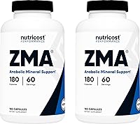 Vista 1 de Nutricost ZMA 180 Cápsulas (2 Botellas)