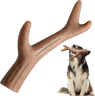 Dog Chew Toy- Dog Toys for Aggressive Chewer- Durable Dog Toys Puppy Teething Chew Toys for Large Size Dogs,Tough Dog Toys Keep Dogs Busy,Suit for Small and Medium Dog,Beef Flavor (Antler)