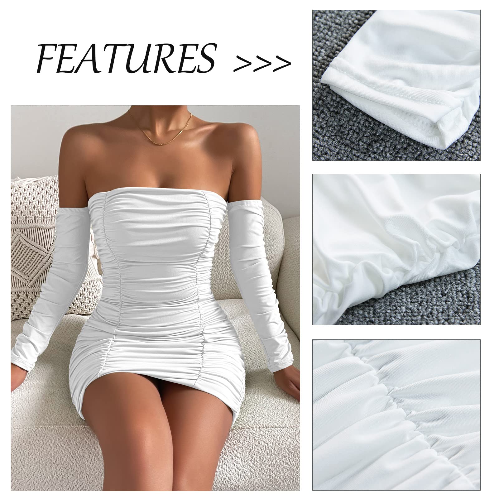 AIEOE Mini Abito Donna Aderente Schiena Nuda Curvy per Spiaggia Vacanza Discoteca Cocktail Party Taglia XS-L