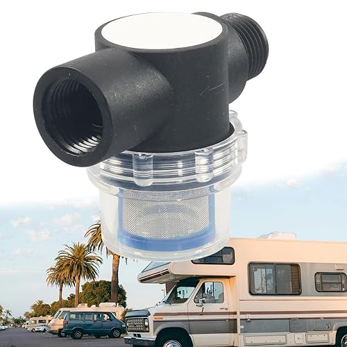 Miniatura 2 de Campers Water Tanks Inline Threaded Filter High Flows 50LMin 12" Mesh Strainer for Camping Outdoor Use