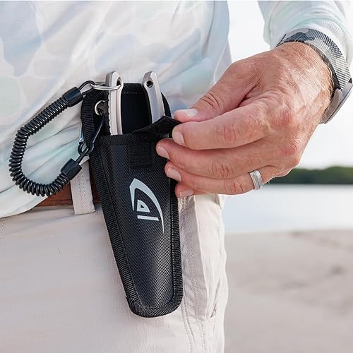 Miniatura 9 de danco Orca - Cortador de pesca central de aluminio de 7.5 pulgadas con funda, línea de pesca y cortador de alambre, seguro para agua salada, pesca