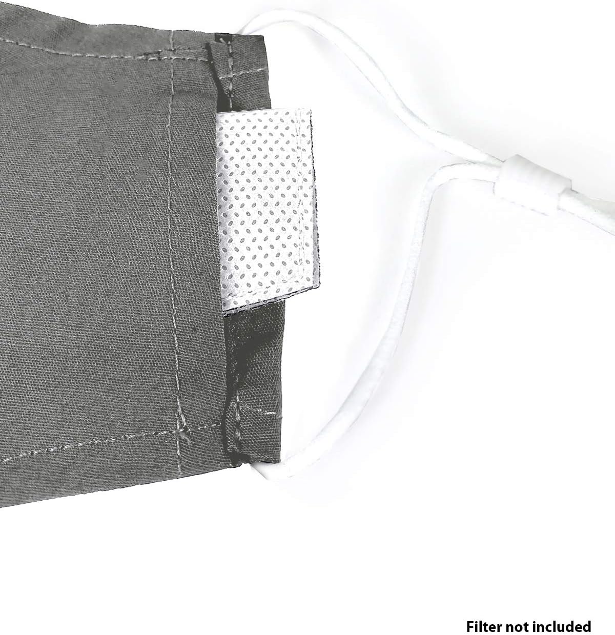 Con.Struct Face Mask, Face Mask 3-Pack Washable Unisex Cotton Cloth Face Mask (Grey Ikat)