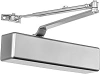 Dynasty Hardware 8500 Series Grade 1 Commercial Door Closer - Heavy Duty Hydraulic, ADA Compliant, Adjustable Size 1-6, Aluminum Finish