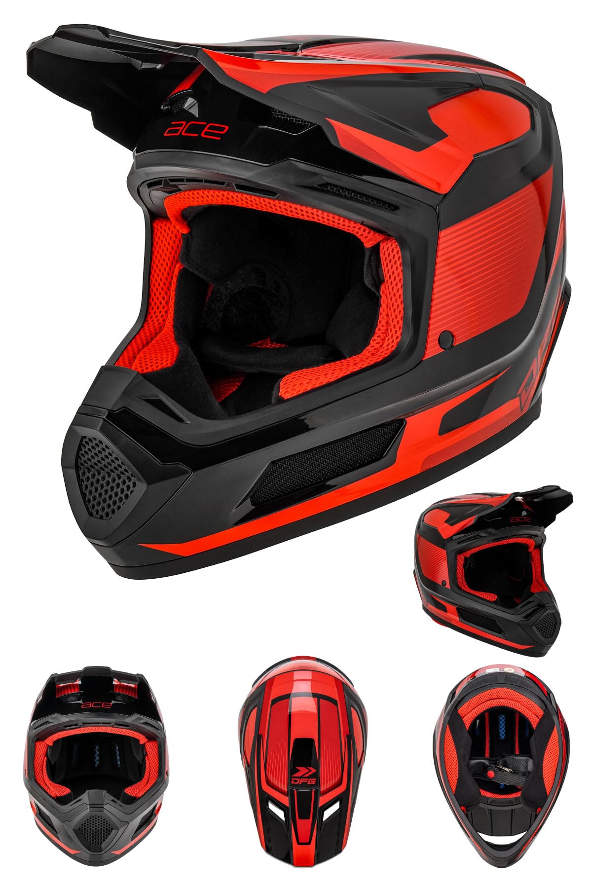 ダートフリーク　DFG エースヘルメット マットブラック　XL エースヘルメット マットブラック | DFG