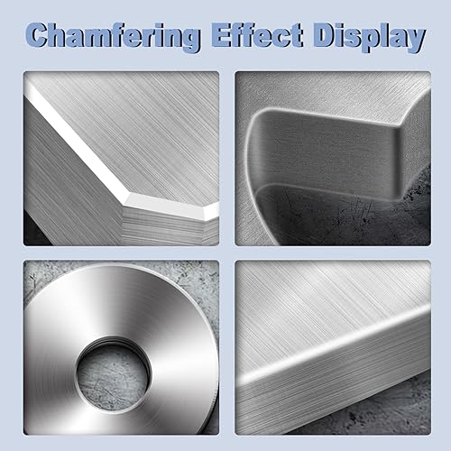 Miniatura 9 de Mini máquina de biselado neumática 2 en 1, herramienta de chaflán de aire para biselar esquina redonda de metal, máquina de desbarbado de esquina de