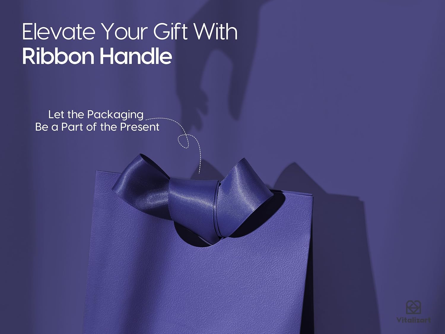 Vitalizart Paper Gift Bags With Ribbon Handles Set of 10 Assorted Colors Bulk Reusable For Gift Wrap Girls Kids Birthday Bridal Shower Party Favors Goodie Bags Candy Christmas 5.91"x3.54"x7.28" Small - Image 5