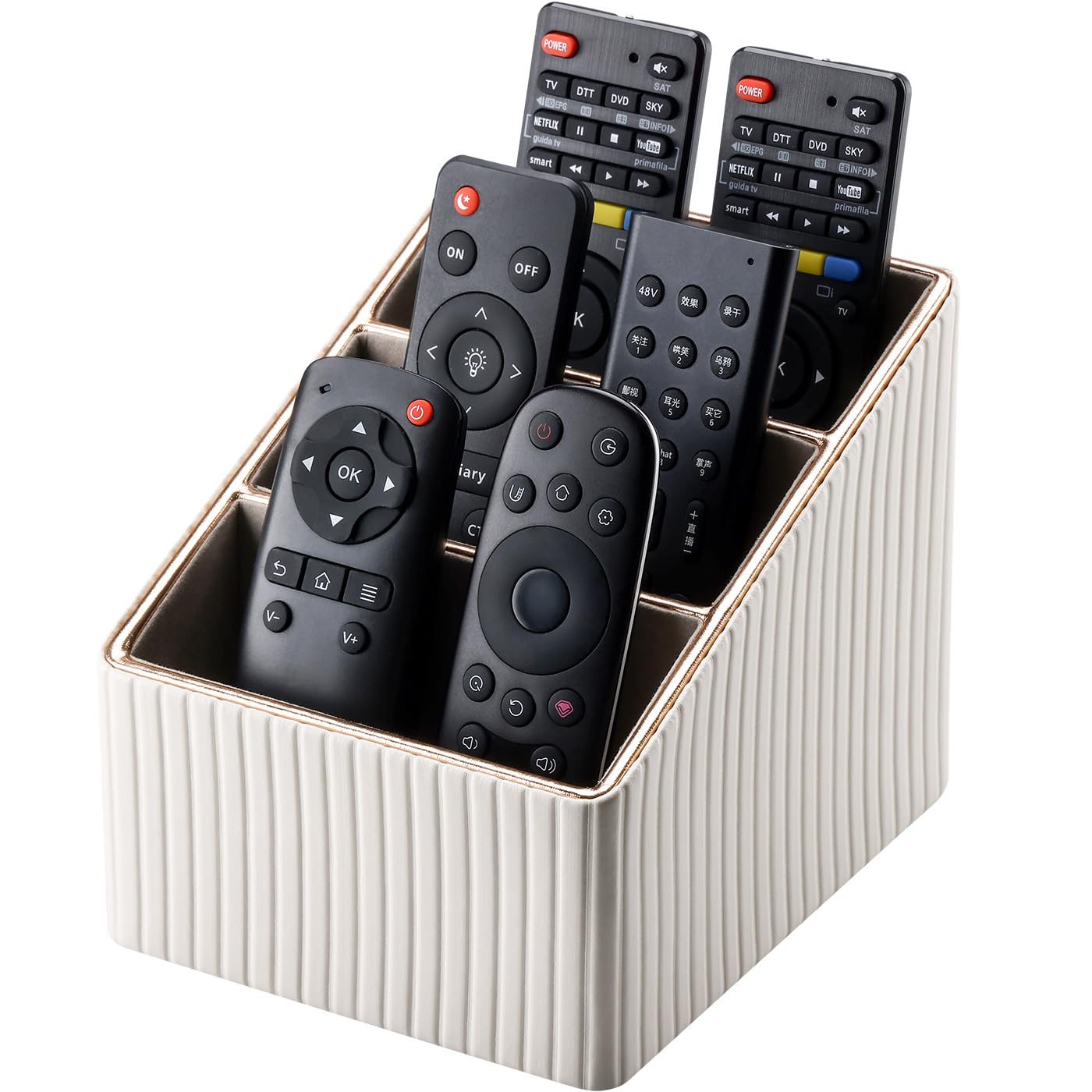 Rangement pour télécommande Kingfom bicolore chic pour trier vos CD - 8