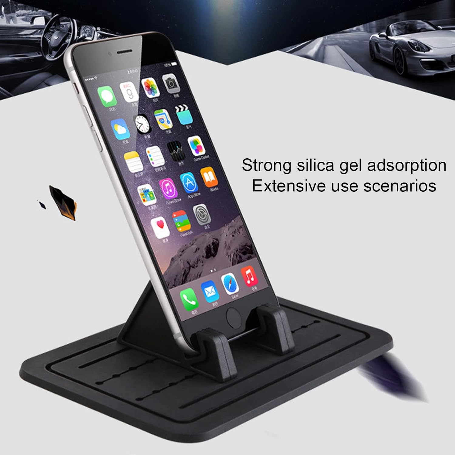 Nlmayt Car Dashboard Mat Phone Holder Non-slip Silicone Cell Phone Dash Mount Pad Car Phone Sticky Pad Stand for All Vehicles Phones GPS 10 71OTSsrDg5L. AC SL1500