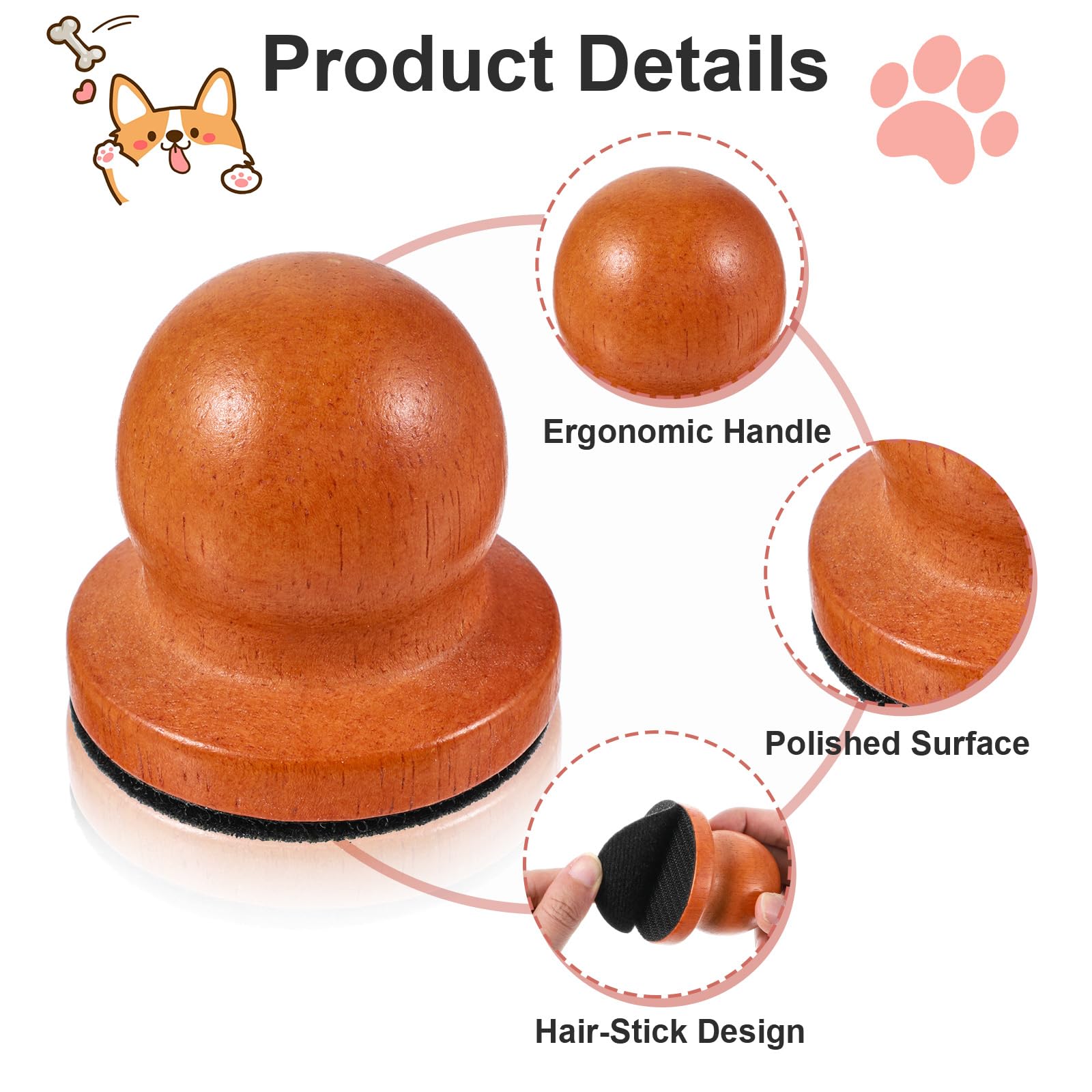 Dog Nail File with 6Pcs Replaceable Filing Disc, Dog Scratch Board for Safe and Easy Nail Care, Dogs Nails Scratch Board Ensures Smooth and Healthy Nails for Dogs and Cats - image 3