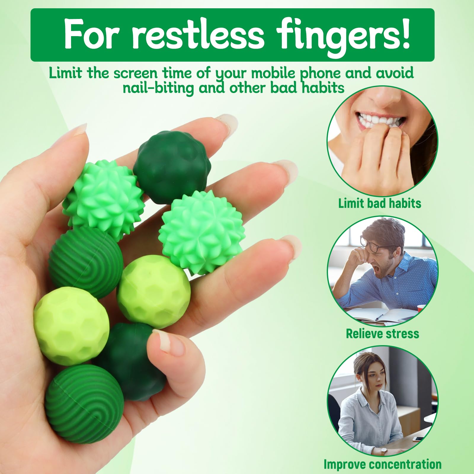 8 Stück Magnetische Fidget Toys - Stressbälle Mit Silikonhülle & Magnetkugeln Für Konzentration Und Anti-Stress (Macaron-Farben)