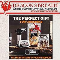 Vista 9 de Foghat - Ahumador de virutas de madera para ahumar, ahumador de cóctel, aliento de dragones, naranja, virutas de madera natural, cócteles ahumados