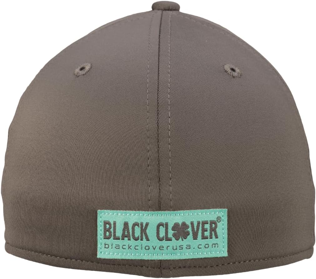 Black Clover New Live Lucky Premium Clover #140 Charcoal Fitted L/XL Golf Hat - Image 3