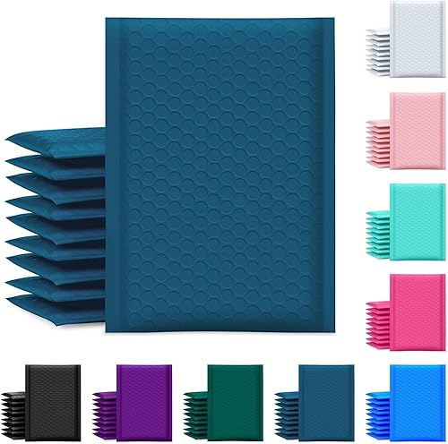 Miniatura 26 de UCGOU - Sobres acolchados de burbuja de 6" x 10", sobres de polietileno blancos para negocios pequeños, bolsas impermeables para envíos al por