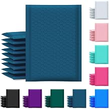 UCGOU Bubble Mailer 6x10 Inch 100 Pack Usable Size 6x9 Inch Navy Blue Poly Padded Envelopes Waterproof Bubble Bags for Small Business Shipping Self Seal Mailing Envelopes for Jewelry Makeup Supplies | Waterproof Self Seal Adhesive Medium Padded Envelopes for Small Business Bubble Packaging Envelope for Mailing Jewelry Makeup