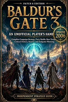 Baldurs Gate 3 Unofficial Player Handbook Patch 8 Complete Campaign Strategy, Party Builds, Boss Tactics, Critical Choices, Secrets, and Endgame Planning