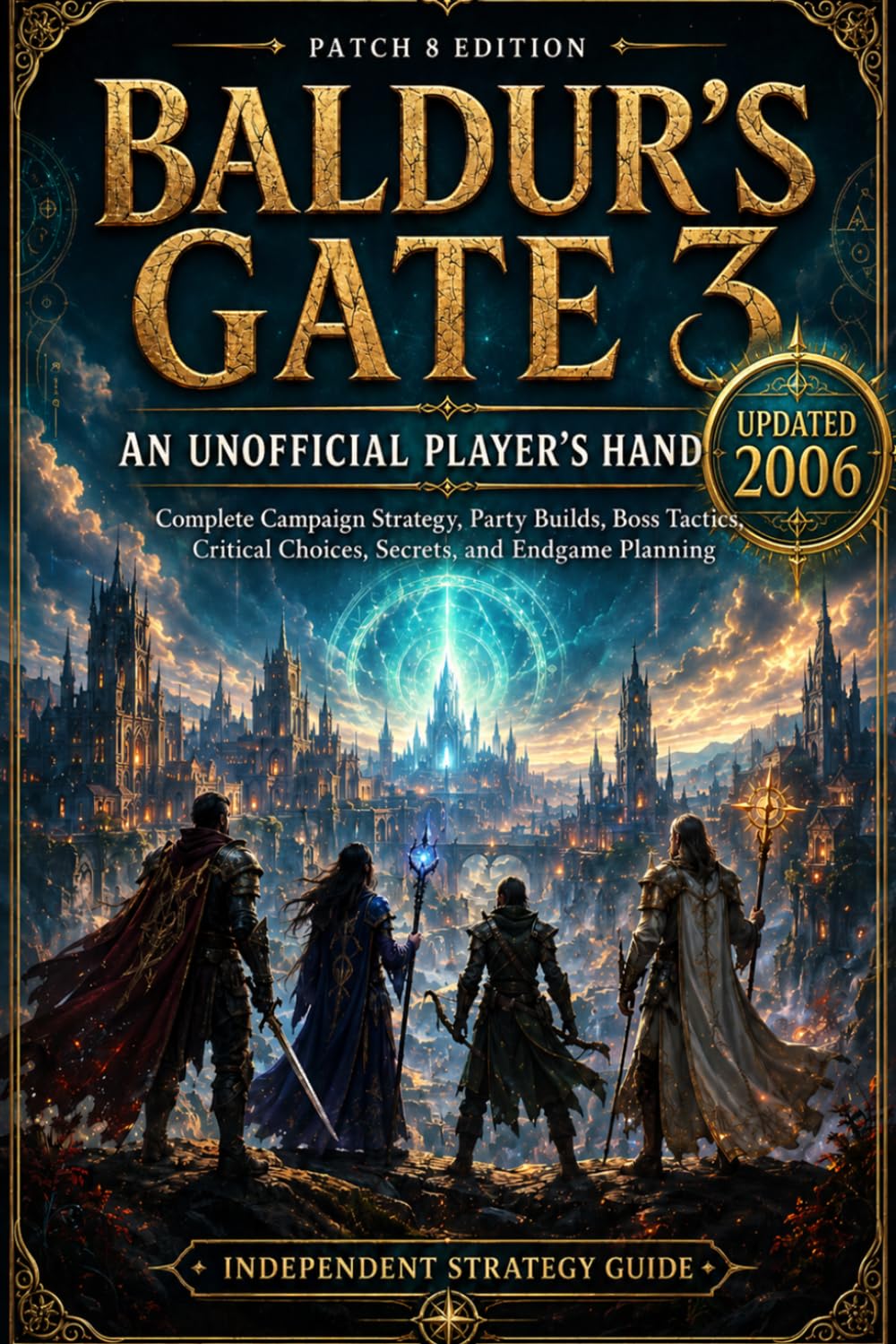 Baldurs Gate 3: Unofficial Player Handbook Patch 8 Complete Campaign Strategy, Party Builds, Boss Tactics, Critical Choices, Secrets, and Endgame Planning
