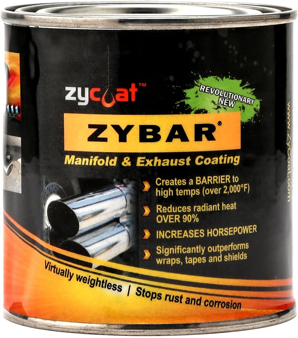 ZyCoat ZyBar 11008 High Temperature Coating - Midnight Black, 8 Ounce