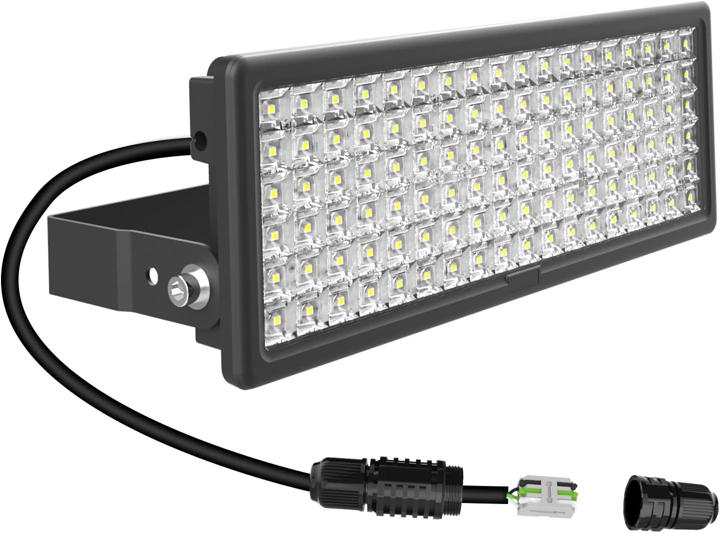 100W 14000LM LED Flood Lights Outdoor, Super Bright Arena Lights with Wider Lighting Angle, 120V 6500K Daylight White, IP67 Waterproof Stadium Field Light for Backyard, Garden