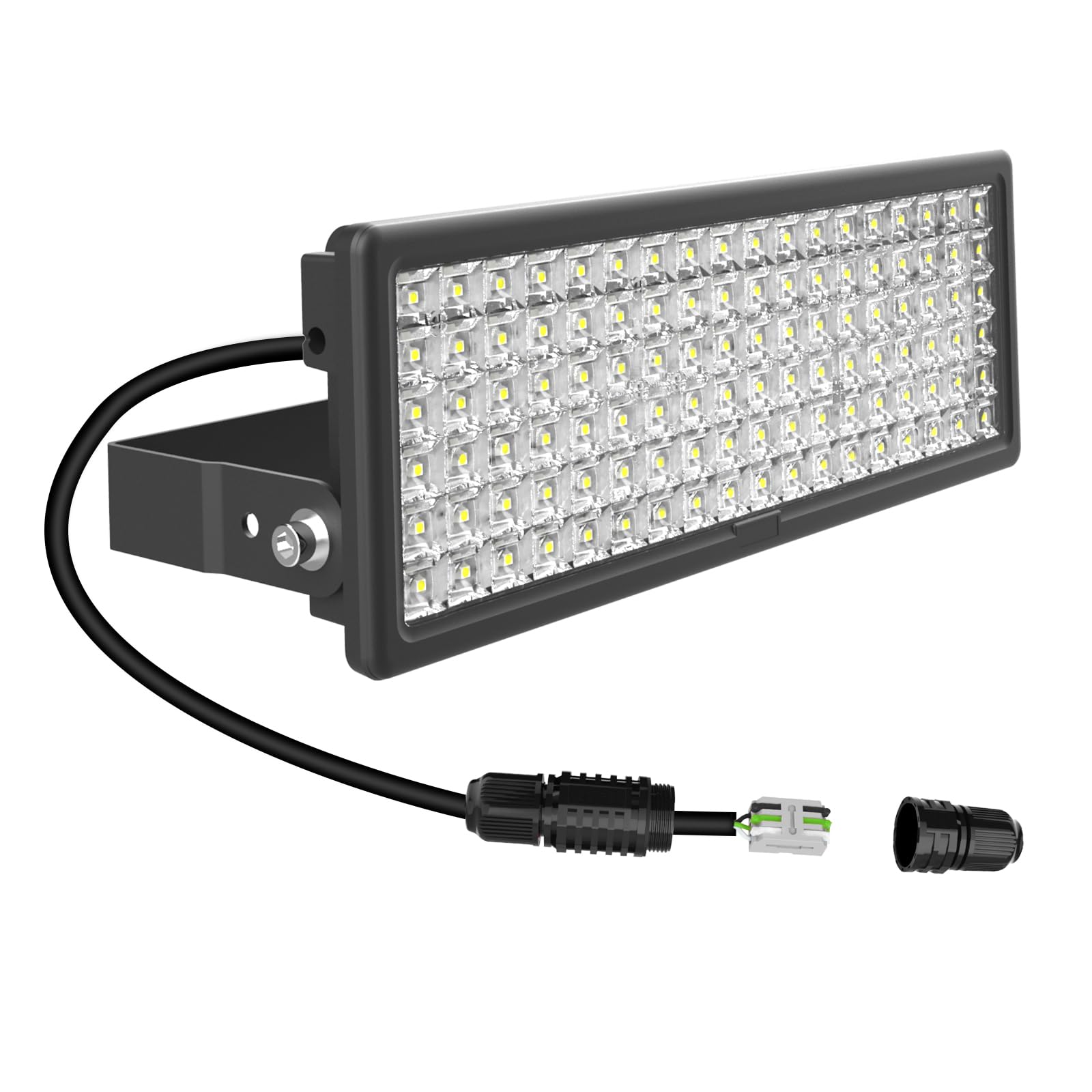 HOPEDAMAI 100W 14000LM LED Flood Lights Outdoor, Super Bright Arena Lights with Wider Lighting Angle, 120V 6500K Daylight White, IP67 Waterproof