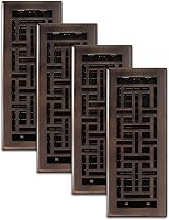 Vista 17 de Decor Grates AJH410-NKL Registro de suelo, 4 x 10 pulgadas, níquel