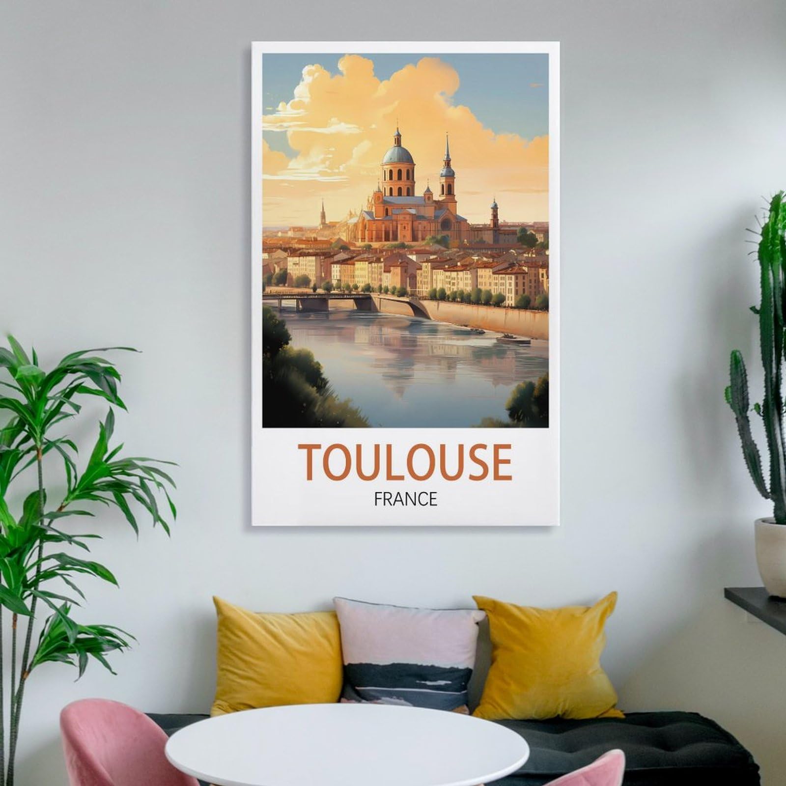 EERS Poster Vintage De Ville De TOULOUSE HAUTE GARONNE