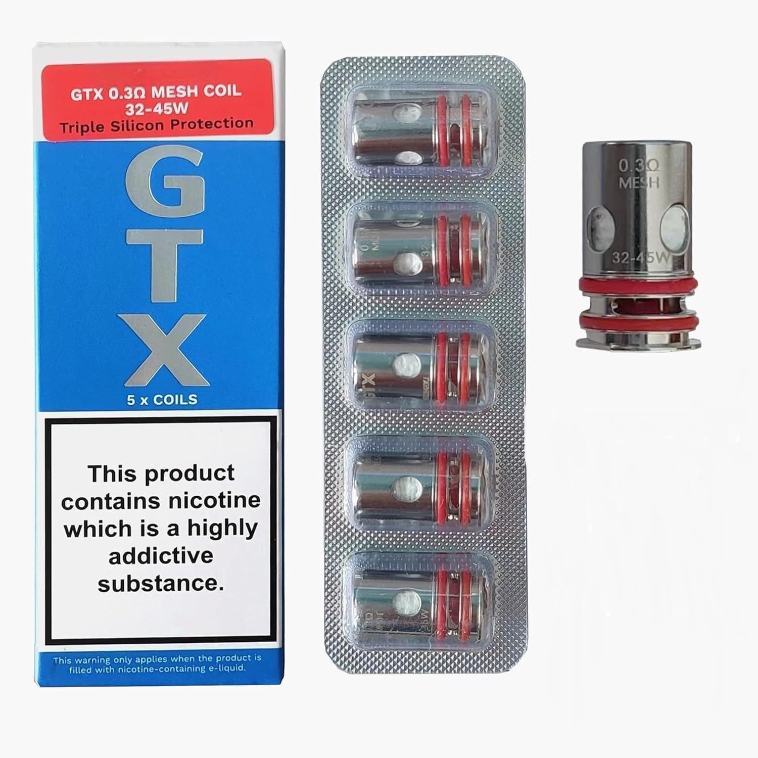 for Vaporesso GTX Mesh Coils 0.3 ohm Target PM80 Luxe X XR MAX PM40 80S GEN PT60 PT80 S AIR FIT 40 Nano GTX ONE GO 40 80 Swag PX80 Kit XTANK GTX Pod Tank Pack of 5