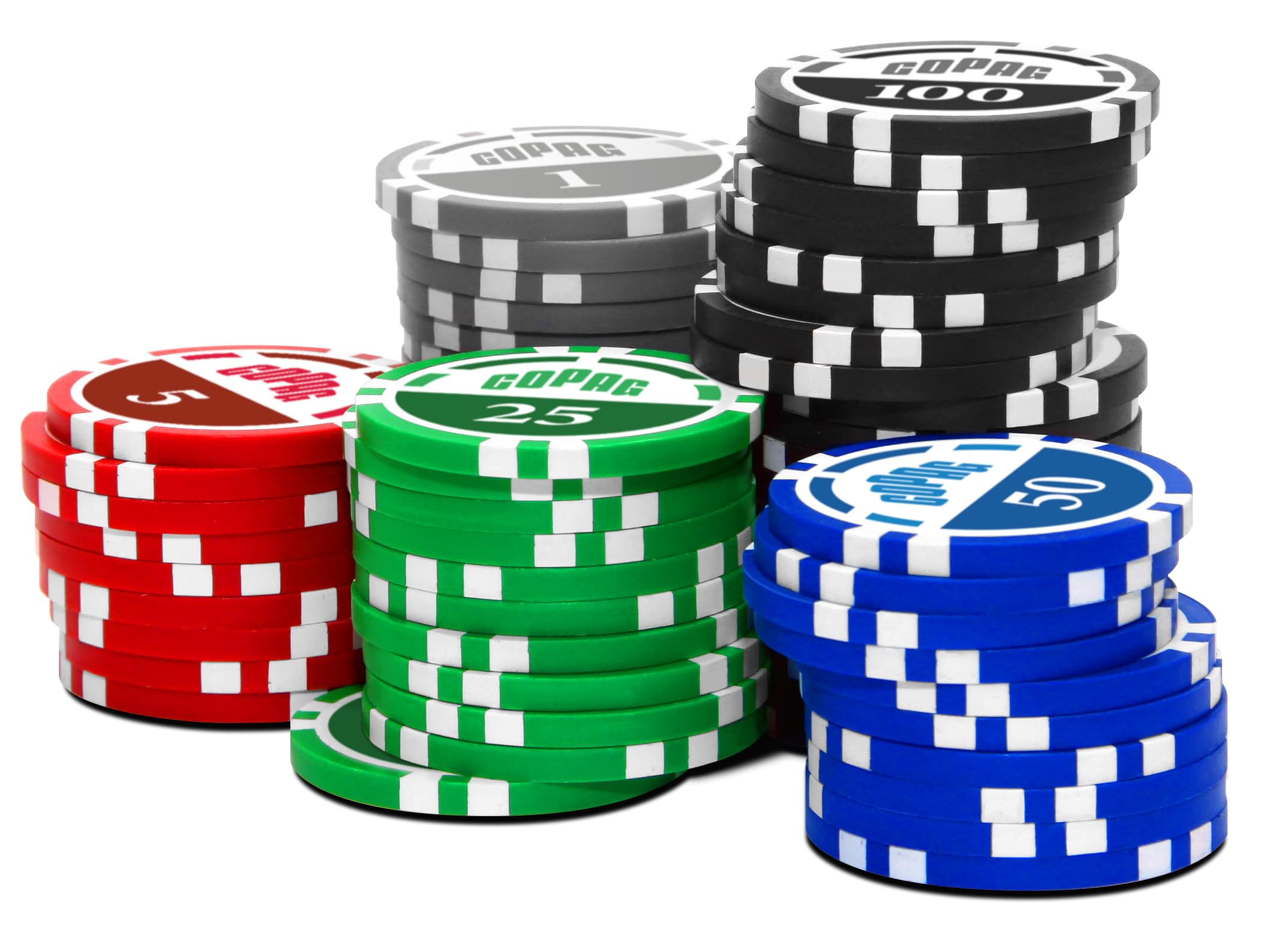 Copag Poker Set 300 fiches e 2 Mazzi 100% Plastica Qualità Casino
