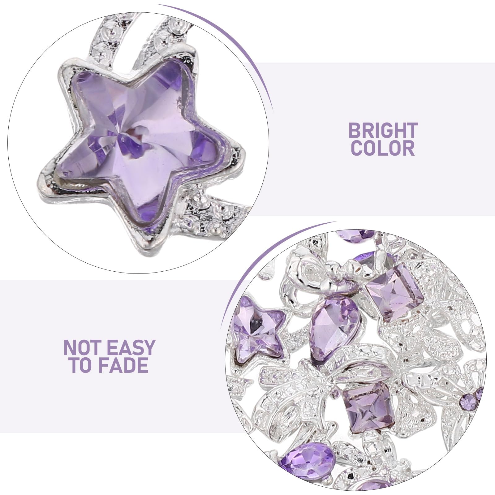 OUNONA 40 Pz Decorazioni per Unghie in Lega Fiocco e Brillanti per Look Misterioso e Halloween
