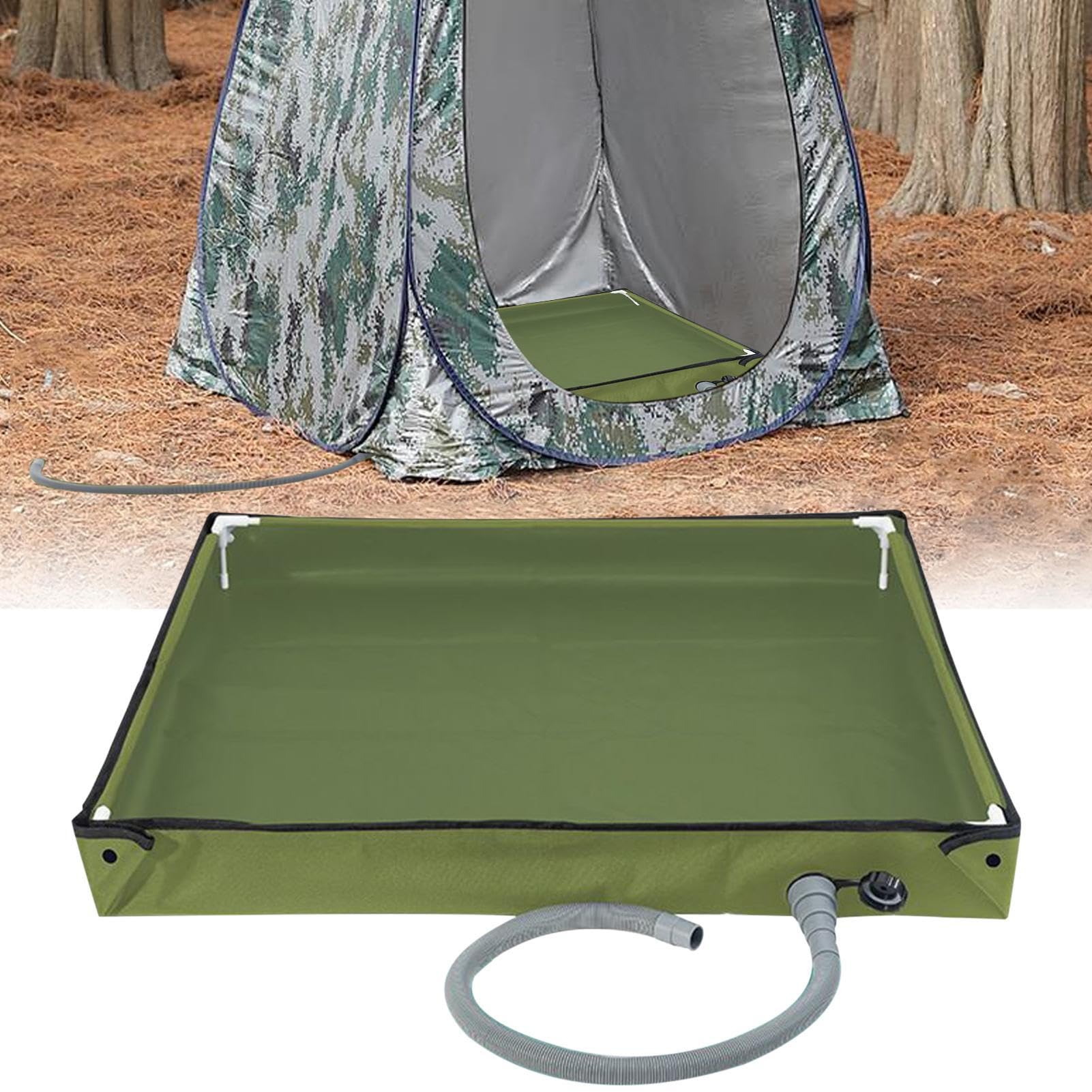 Bandeja de ducha plegable para camping, plato de ducha portátil, plegable para camping, ducha