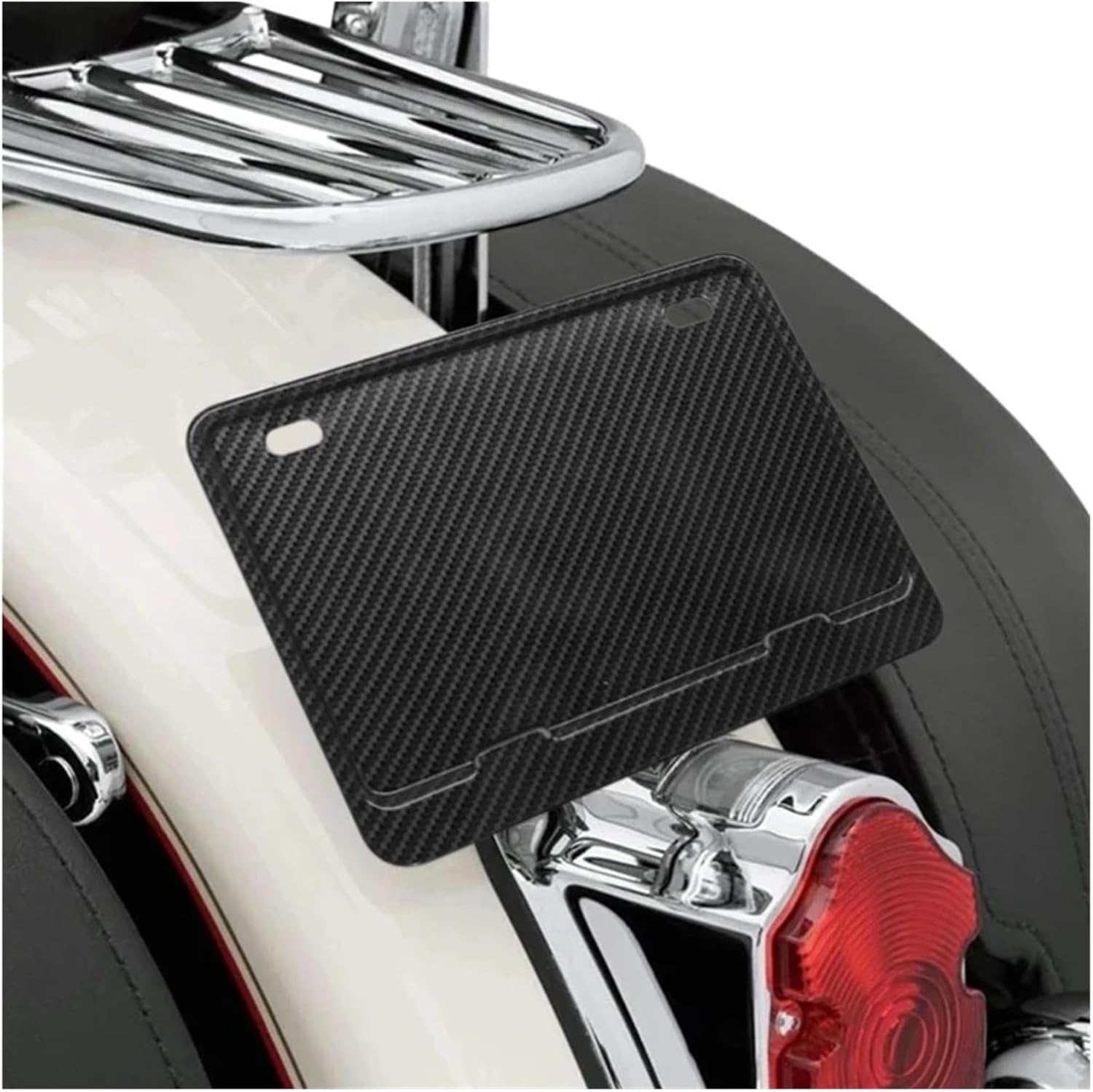 Motorcycle License Plate Frames Universal Aluminum License Plate Holder License Plate Holders Frame(2)