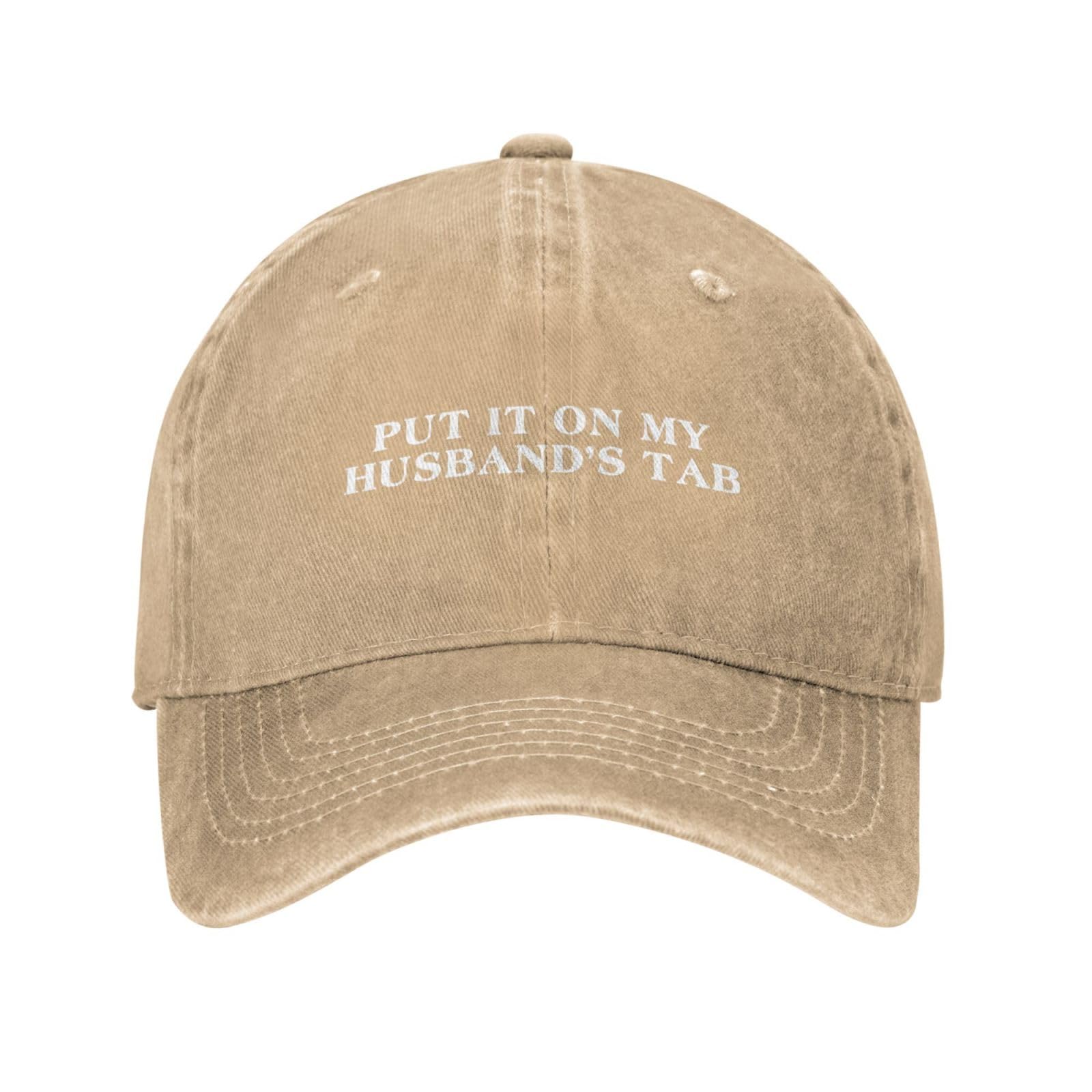 HLBSDM Mens Baseball Cap Put It On My Husbands Tab Workout Hat Natural