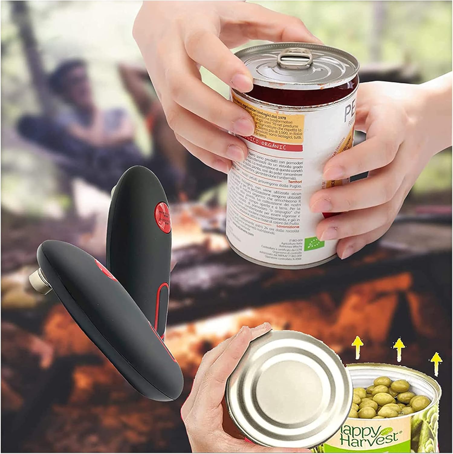 HOUKAI Can Openers for Seniors, Best Kitchen Gadget Battery Operated Can Openers