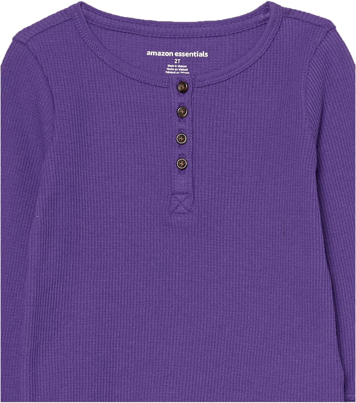 Amazon Essentials Girls and Toddlers' Long-Sleeve Cotton Thermal T-Shirt, Pack of 3