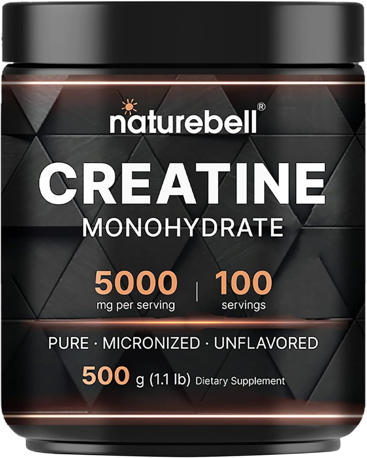 NatureBell Instant Creatine Monohydrate Powder...