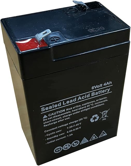 electrosmart Sealed Rechargeable Lead Acid Battery 6v 4Ah / 4000mAh